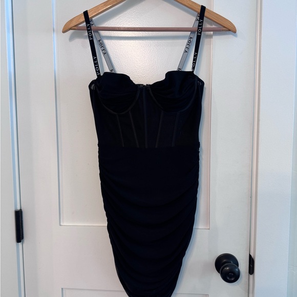 Oh Polly Black Bodycon Dress - Picture 4 of 5